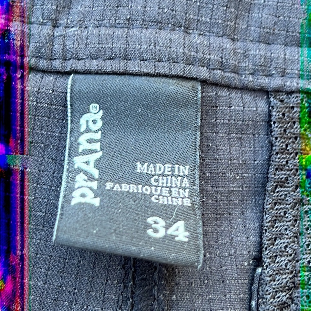 💚PrAna Men's Hybrid Black Shorts Size 34 - Picture 8 of 9
